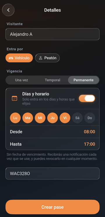 Detalle de registros y accesos en la plataforma SysGate